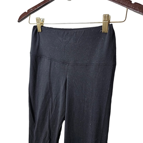 Bootcut Black Leggings Slit Detail Women’s Small Athletic Pants Great Condition - Picture 3 of 4